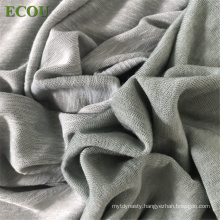 Soft modal recycled polyester single knitted fabric for dress and clothes